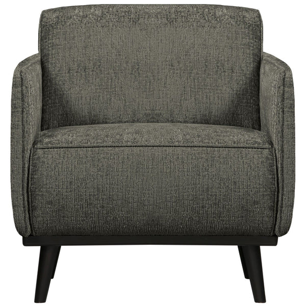 STATEMENT FAUTEUIL MET ARM STRUCTURE VELVET FROST