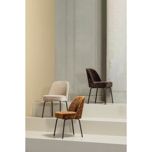VOGUE EETKAMERSTOEL 3D CHENILLE ZAND (set of 2)