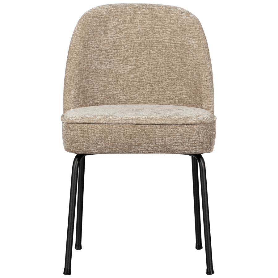 VOGUE EETKAMERSTOEL 3D CHENILLE ZAND (set of 2)