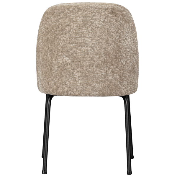 VOGUE EETKAMERSTOEL 3D CHENILLE ZAND (set of 2)