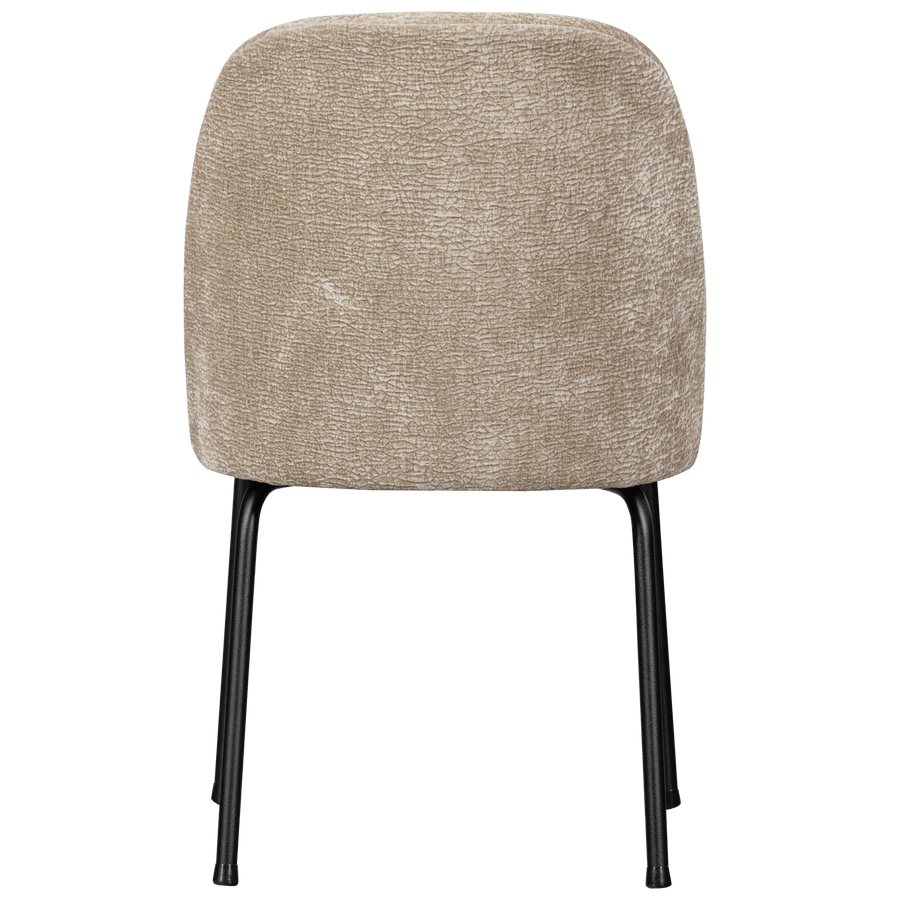 VOGUE EETKAMERSTOEL 3D CHENILLE ZAND (set of 2)