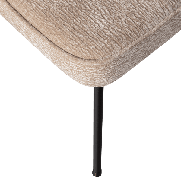 VOGUE EETKAMERSTOEL 3D CHENILLE ZAND (set of 2)