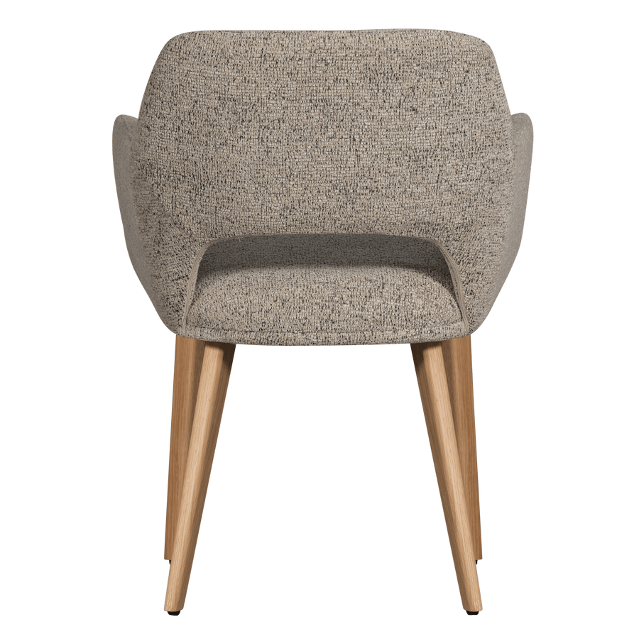 MURAT EETKAMERSTOEL NATUREL MET HOUTEN POOT NATUREL (set of 2)