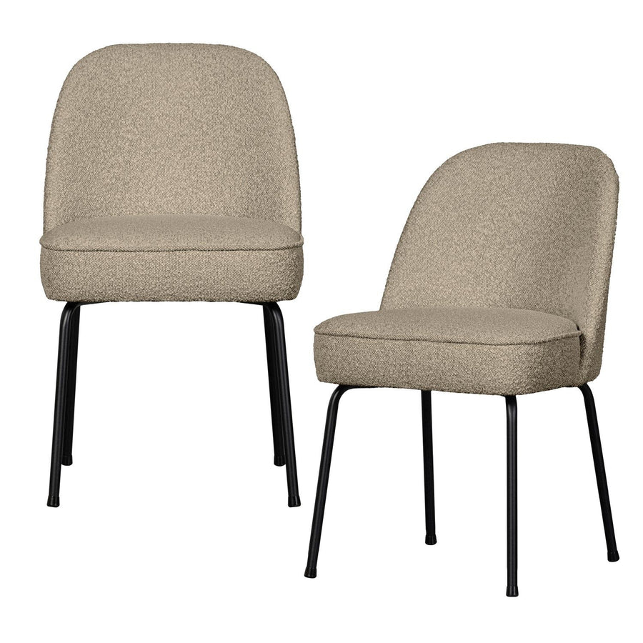 VOGUE EETKAMERSTOEL BOUCLE BEIGE (set of 2)