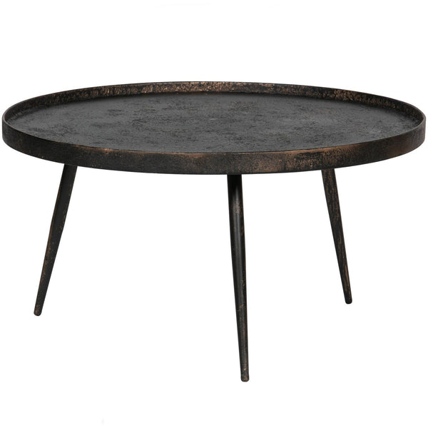 BOUNDS BIJZETTAFEL XL HOUT/METAAL ANTIQUE GOUD 40XO76 CM