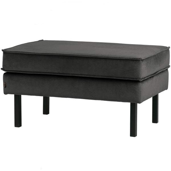RODEO HOCKER OP POTEN VELVET ANTRACIET