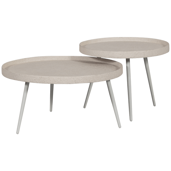 BOUNDS BIJZETTAFEL L HOUT/METAAL NATUREL 44XO58 CM (set of 2)