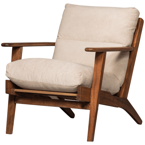 HOUSTON FAUTEUIL BOUCLE/HOUT NATUREL