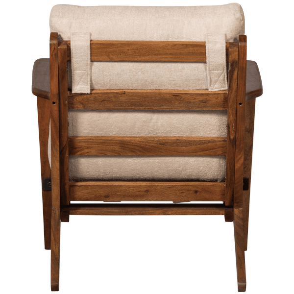 HOUSTON FAUTEUIL BOUCLE/HOUT NATUREL