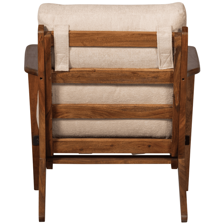 HOUSTON FAUTEUIL BOUCLE/HOUT NATUREL