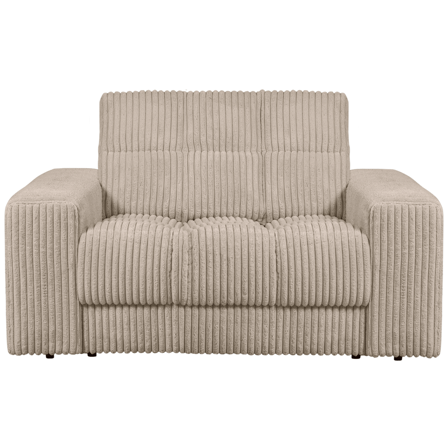 SECOND DATE LOVESEAT RIBSTOF TRAVERTIN