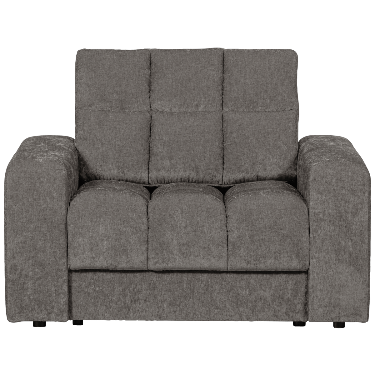 SECOND DATE FAUTEUIL VELVET GRIJS