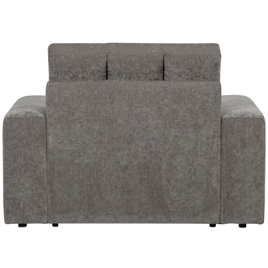 SECOND DATE FAUTEUIL VELVET GRIJS