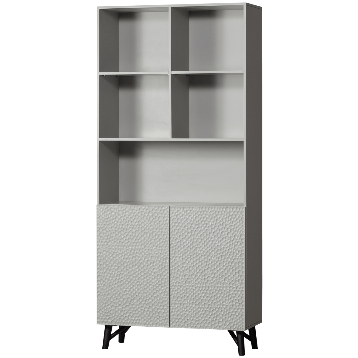 CARVED ORGANIC 2-DEURS OPBERGKAST MANGOHOUT MIST