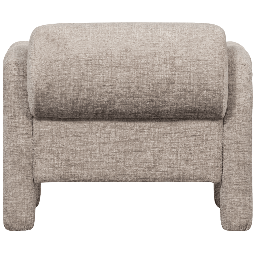 LENNY FAUTEUIL IN GROVE TEXTUUR ZAND