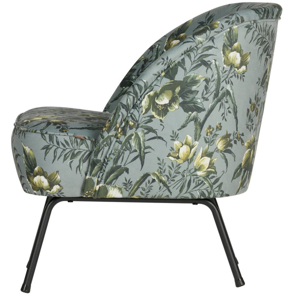 VOGUE FAUTEUIL VELVET POPPY GRIJS