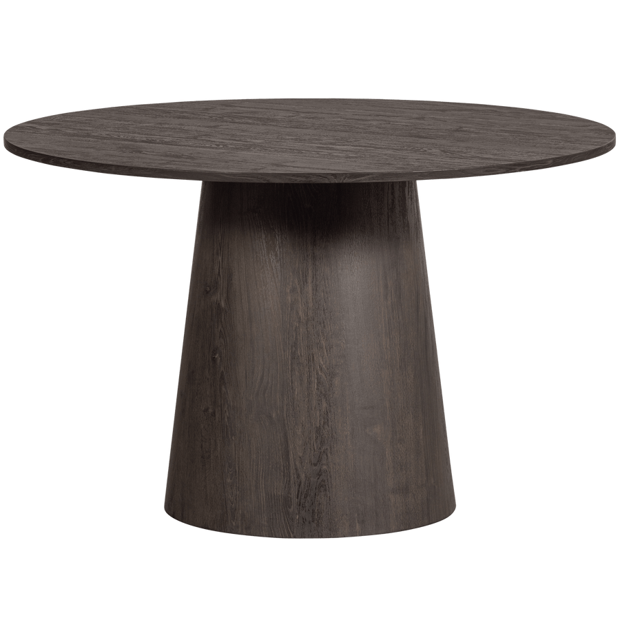 MAAN EETTAFEL ROND MDF DONKERBRUIN O120 CM