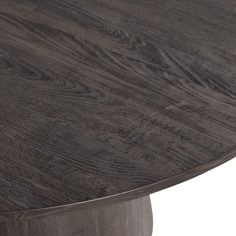 MAAN EETTAFEL ROND MDF DONKERBRUIN O120 CM