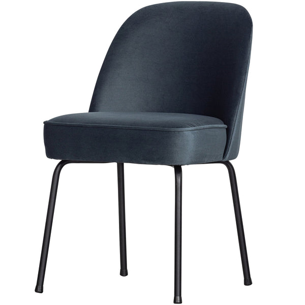 VOGUE EETKAMERSTOEL VELVET BLAUW (set of 2)