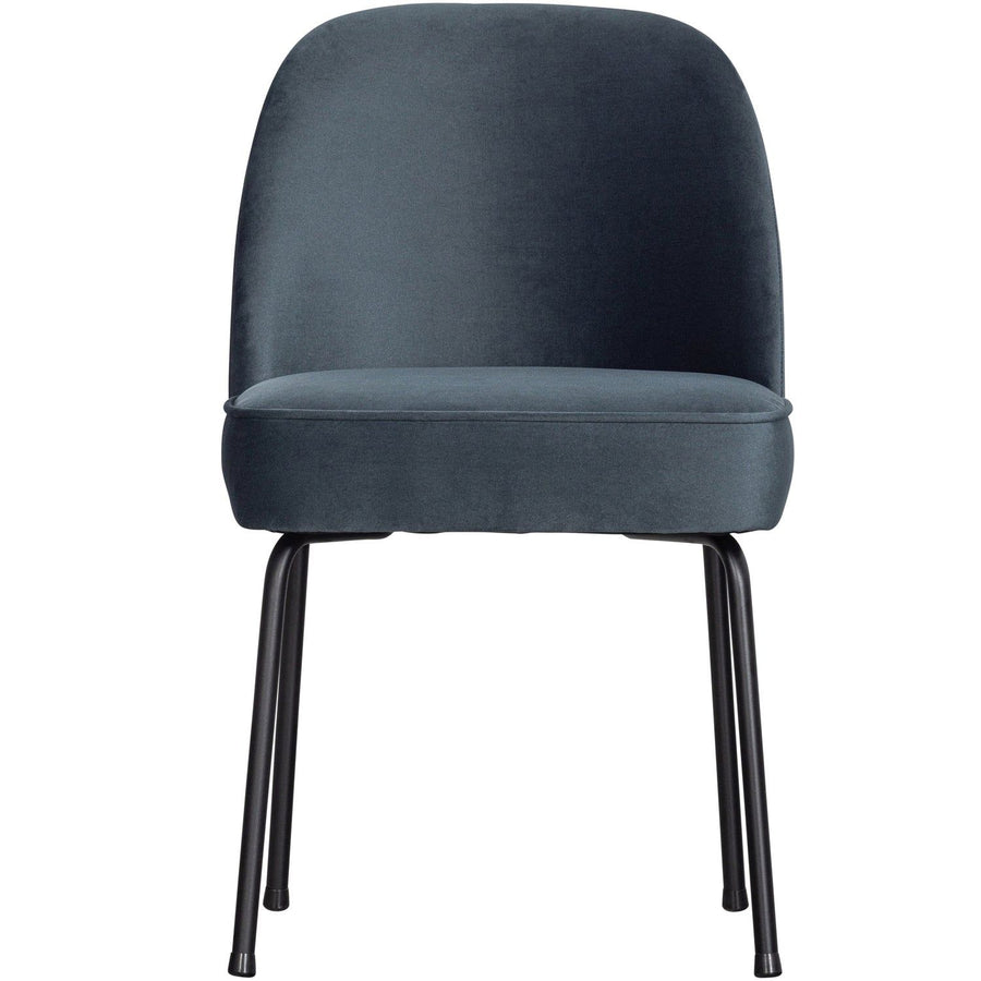 VOGUE EETKAMERSTOEL VELVET BLAUW (set of 2)