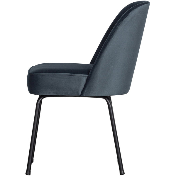 VOGUE EETKAMERSTOEL VELVET BLAUW (set of 2)