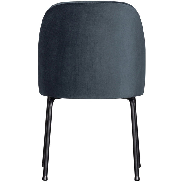 VOGUE EETKAMERSTOEL VELVET BLAUW (set of 2)