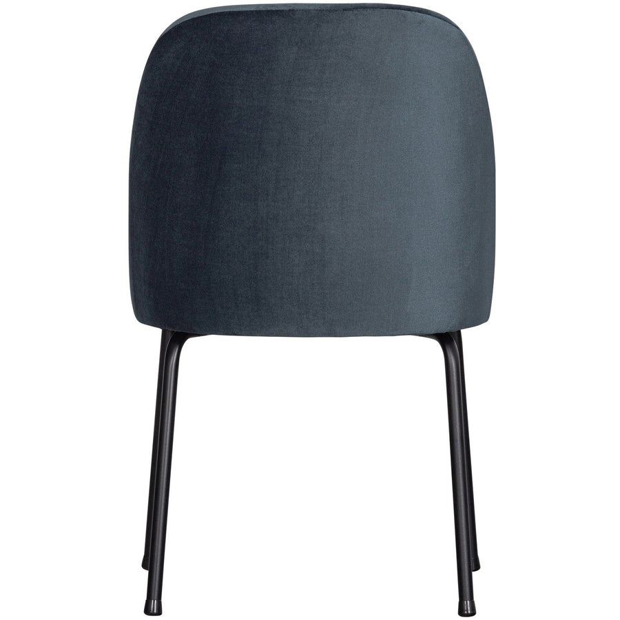 VOGUE EETKAMERSTOEL VELVET BLAUW (set of 2)