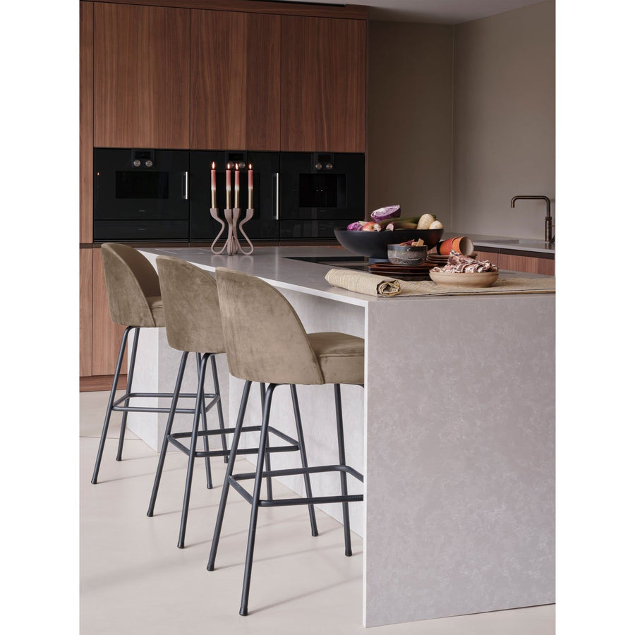 VOGUE BARSTOEL 80 CM VELVET KHAKI