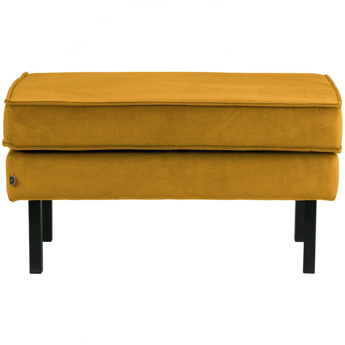 RODEO HOCKER OP POTEN VELVET OKERGEEL