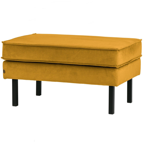 RODEO HOCKER OP POTEN VELVET OKERGEEL