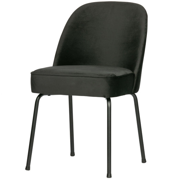 VOGUE EETKAMERSTOEL VELVET ZWART (set of 2)