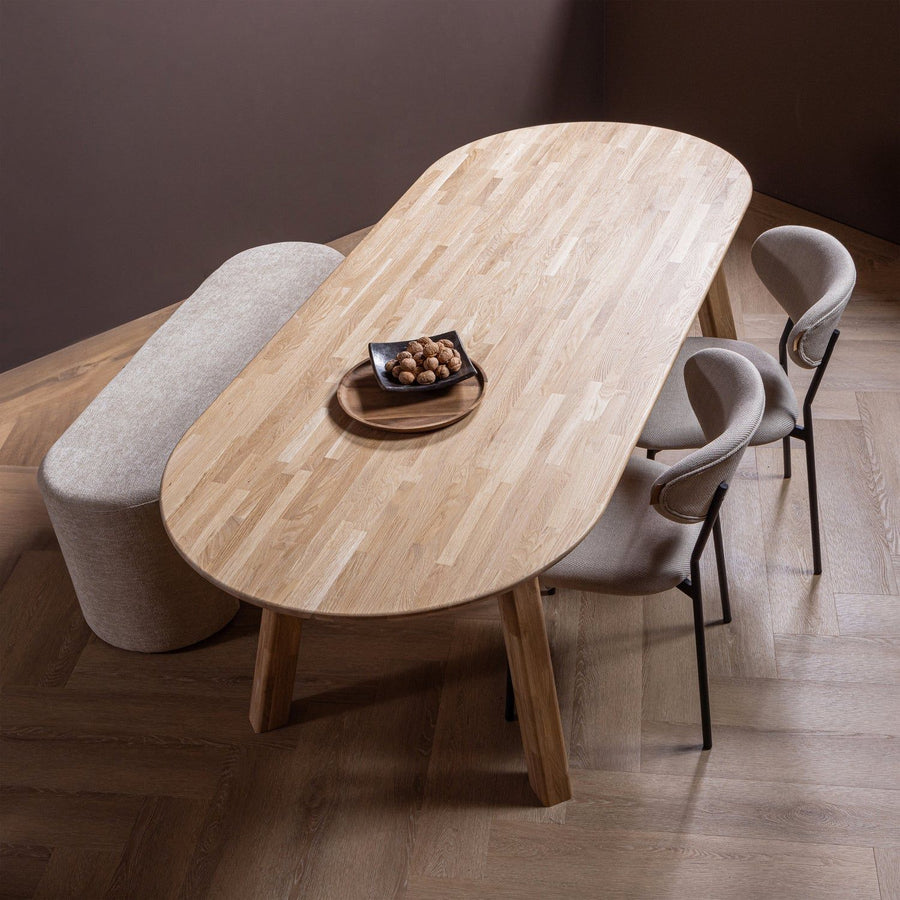 TABLO EETTAFEL OVAAL VL 220x90CM TRANSPARANT [fsc]