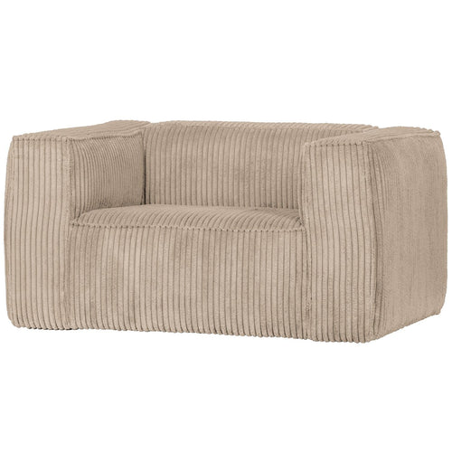 BEAN FAUTEUIL RIBSTOF TRAVERTIN
