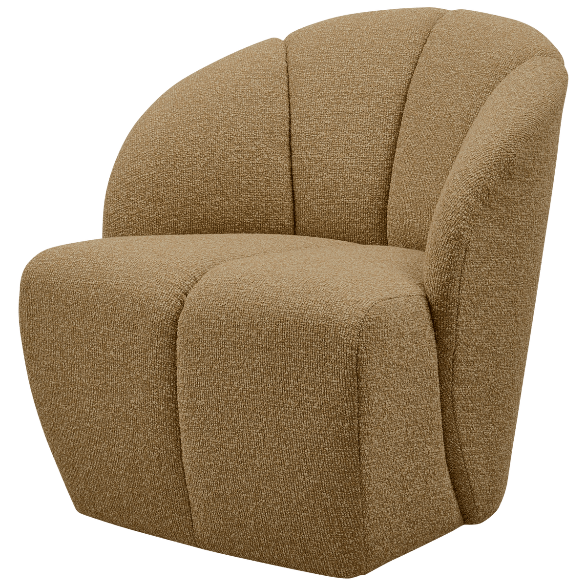MOJO DRAAIFAUTEUIL BOUCLE GEEL/BRUIN MELANGE