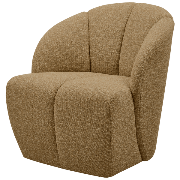 MOJO DRAAIFAUTEUIL BOUCLE GEEL/BRUIN MELANGE