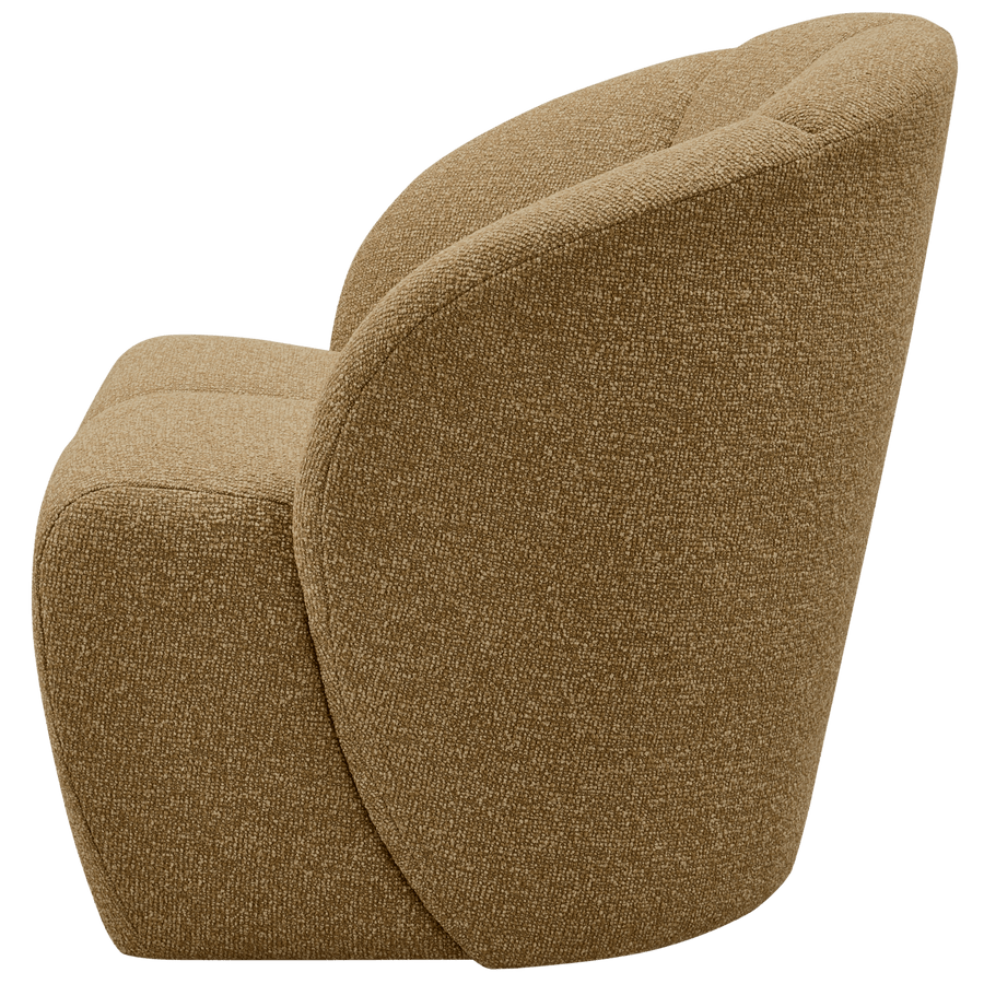 MOJO DRAAIFAUTEUIL BOUCLE GEEL/BRUIN MELANGE