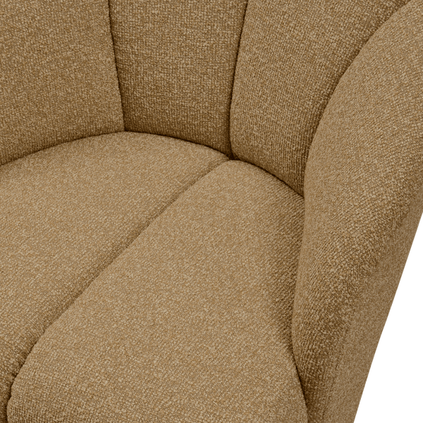 MOJO DRAAIFAUTEUIL BOUCLE GEEL/BRUIN MELANGE