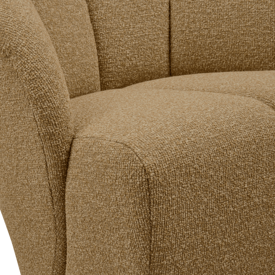 MOJO DRAAIFAUTEUIL BOUCLE GEEL/BRUIN MELANGE