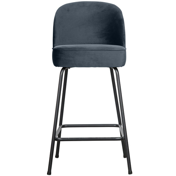 VOGUE BARSTOEL 65 CM VELVET BLAUW