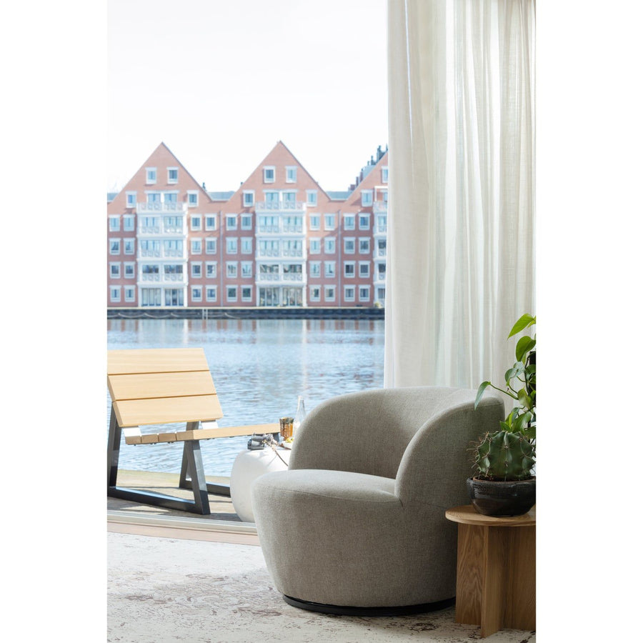 SERRA DRAAIFAUTEUIL GEWEVEN STOF ZAND
