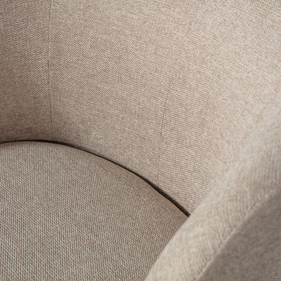 SERRA DRAAIFAUTEUIL GEWEVEN STOF ZAND