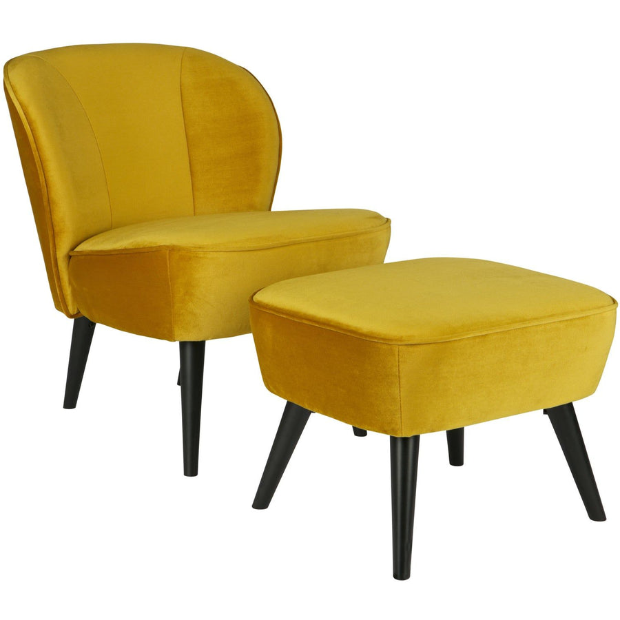 SARA FAUTEUIL VELVET OKER