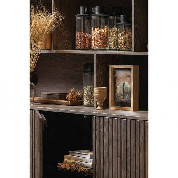 NEW GRAVURE WANDKAST ESSEN FINEER ESPRESSO [fsc]