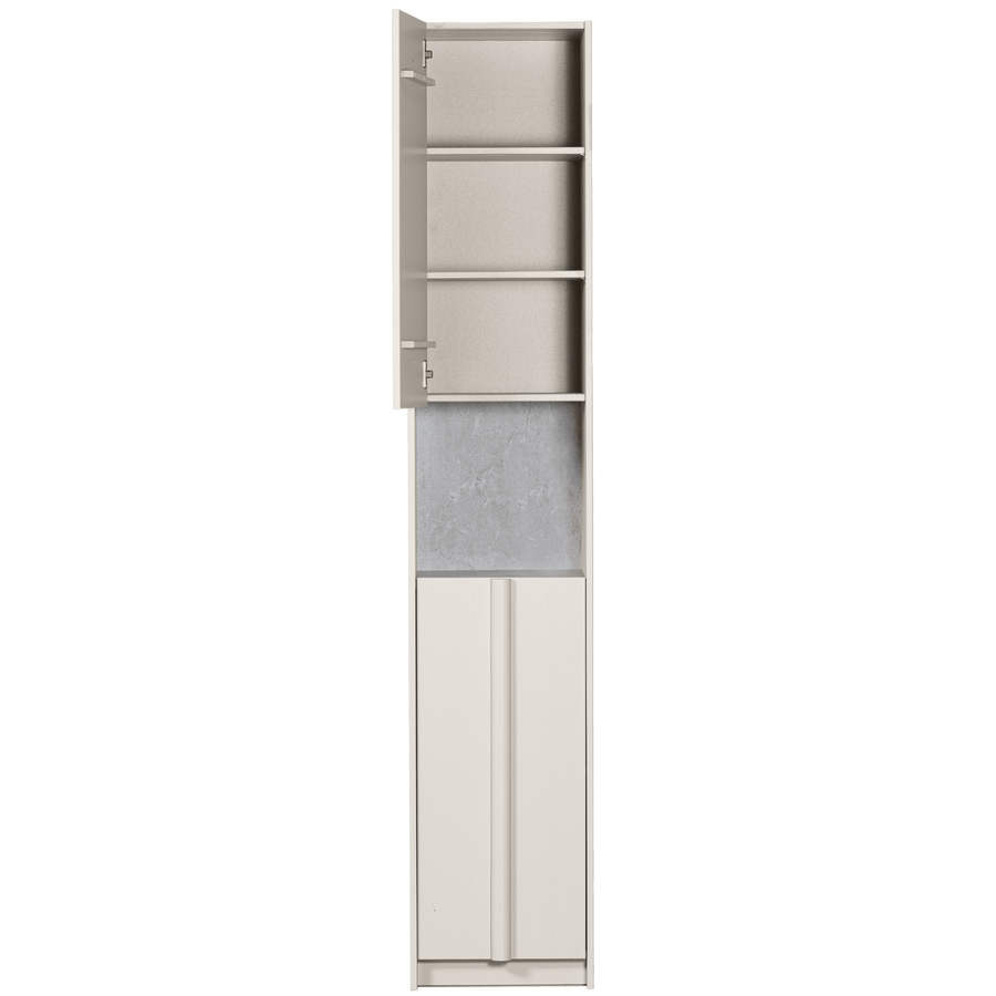 BASU SMALLE KAST 40CM GRENEN DUST INCL. CONCRETE DECOR [fsc]