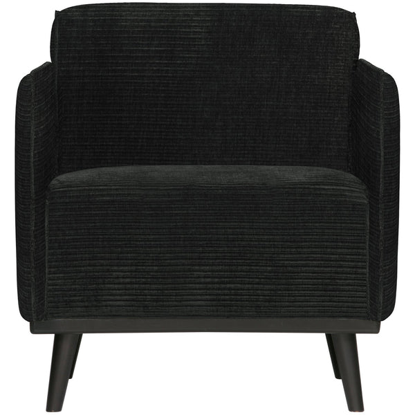 STATEMENT FAUTEUIL MET ARM RIBSTOF GRAFIET