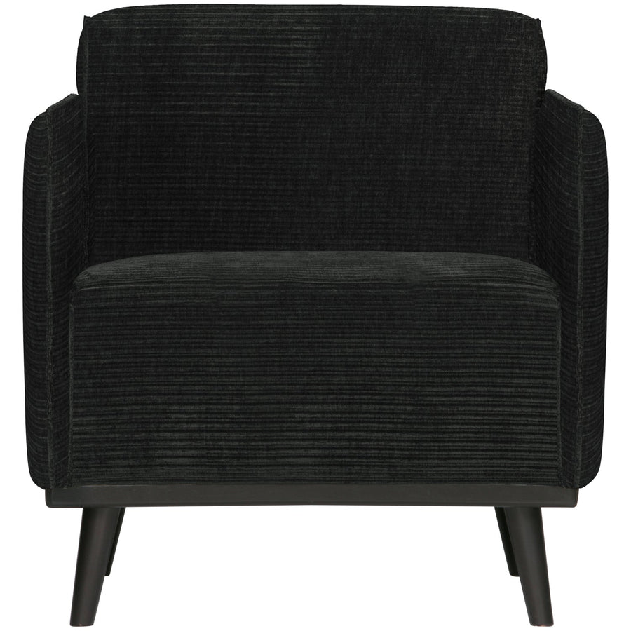 STATEMENT FAUTEUIL MET ARM RIBSTOF GRAFIET