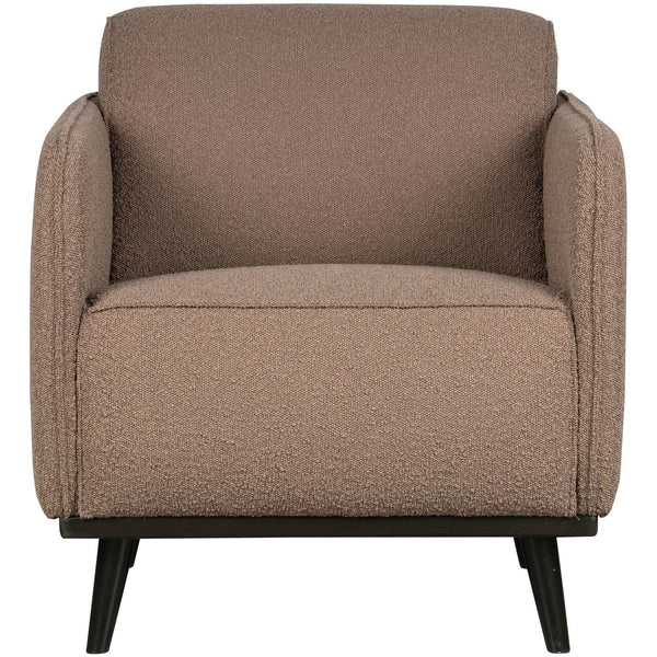 STATEMENT FAUTEUIL MET ARM BOUCLE NOUGAT