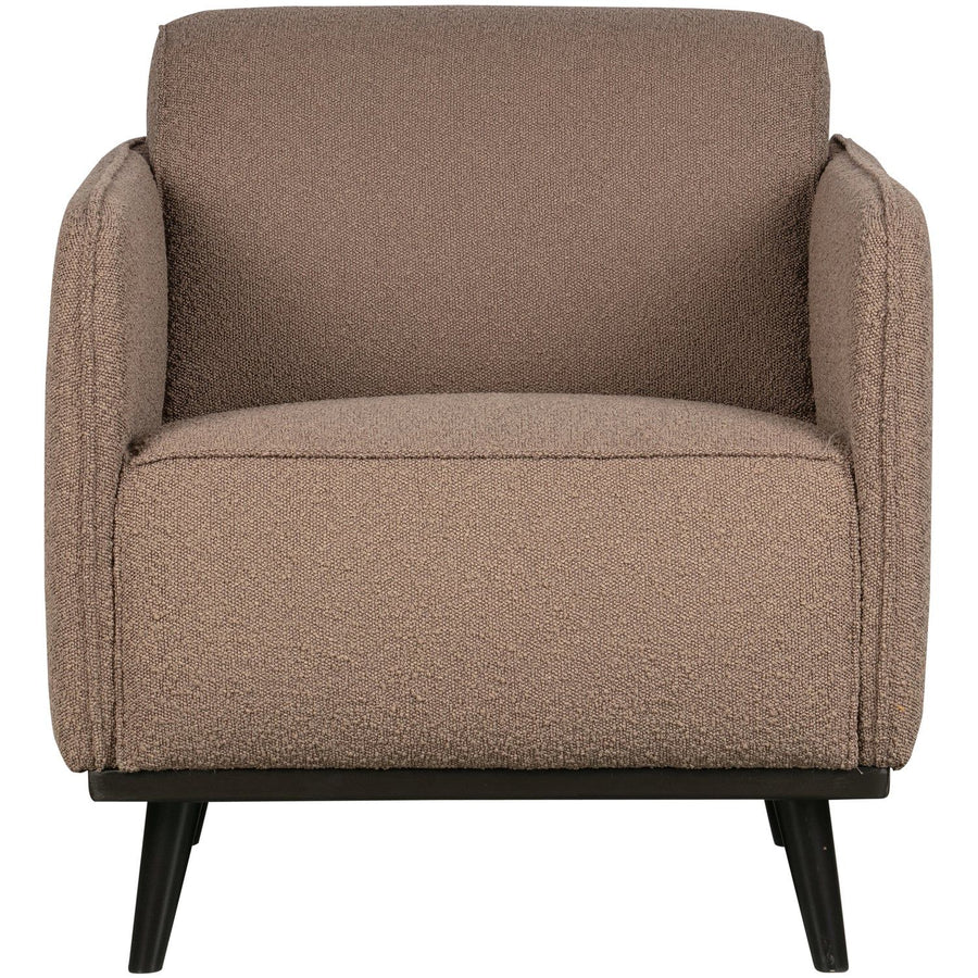 STATEMENT FAUTEUIL MET ARM BOUCLE NOUGAT