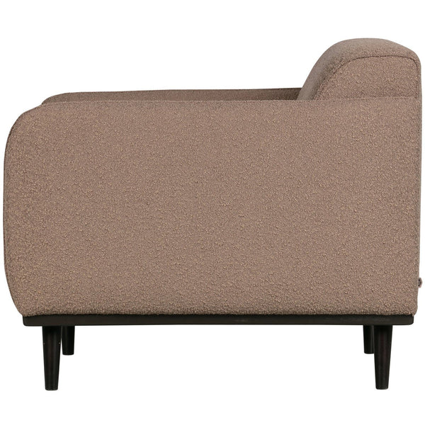 STATEMENT FAUTEUIL MET ARM BOUCLE NOUGAT