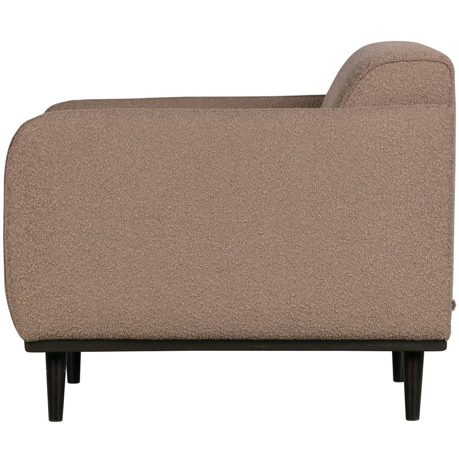 STATEMENT FAUTEUIL MET ARM BOUCLE NOUGAT